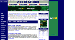 Desktop Screenshot of abcofcricket.com